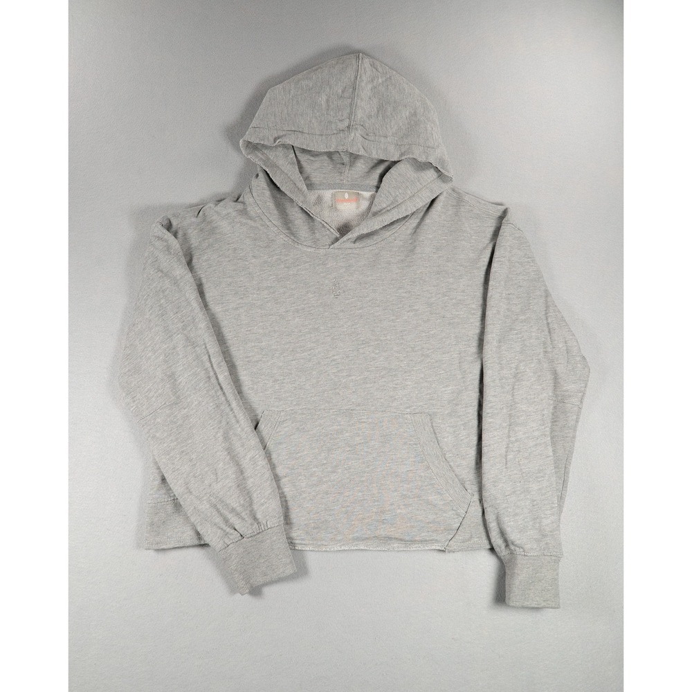 FP Movement Gray Cropped Hoodie Raw‎ Edge Pullover Sweatshirt Women's XS